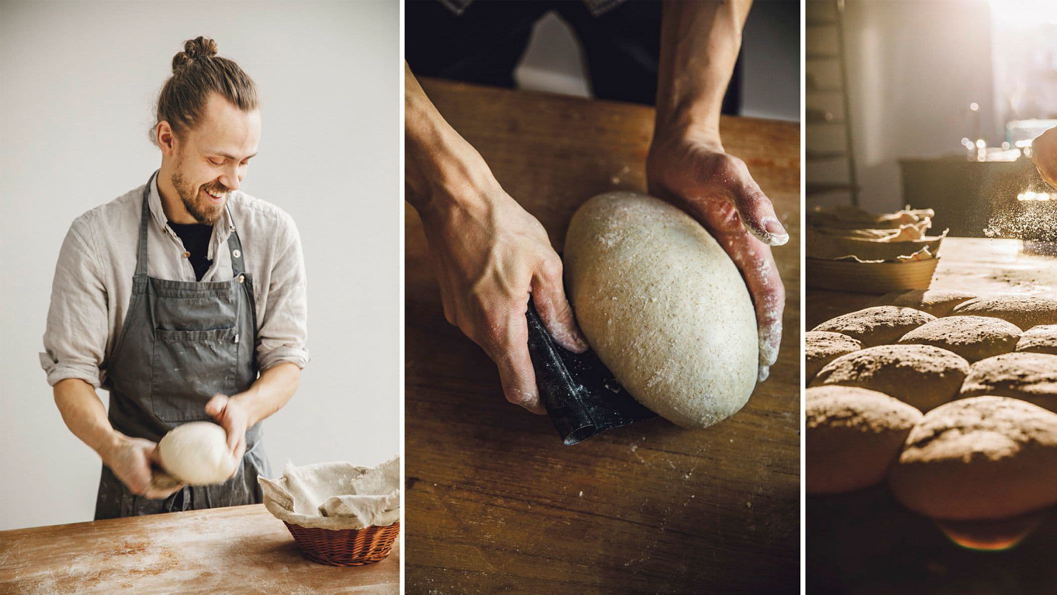 ille brød – forming, snitting og heving av surdeigsbrød for hånd